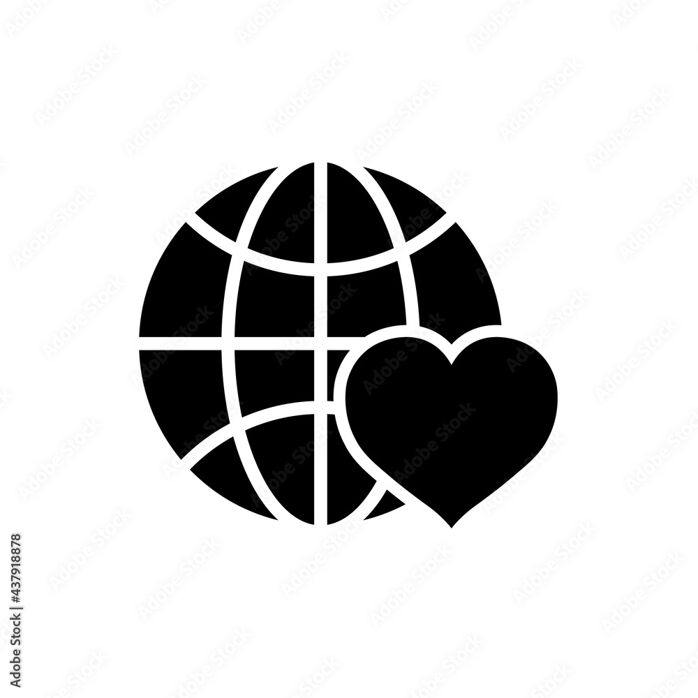 Heart icon, logo isolated on white background Heart icon, logo isolated on white background