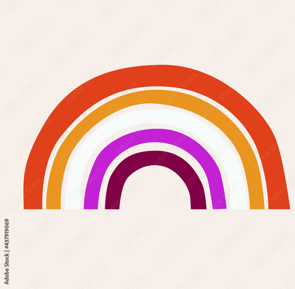 Lesbian vector icon on the beige isolated background. Pride LGBTQ month. Lesbian vector icon on the beige isolated background. Pride LGBTQ month.