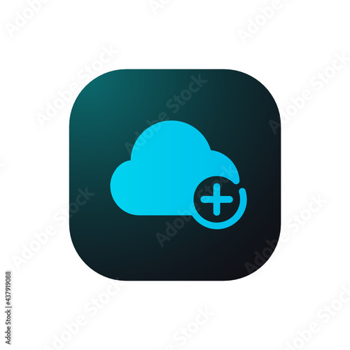 Add Cloud - Sticker