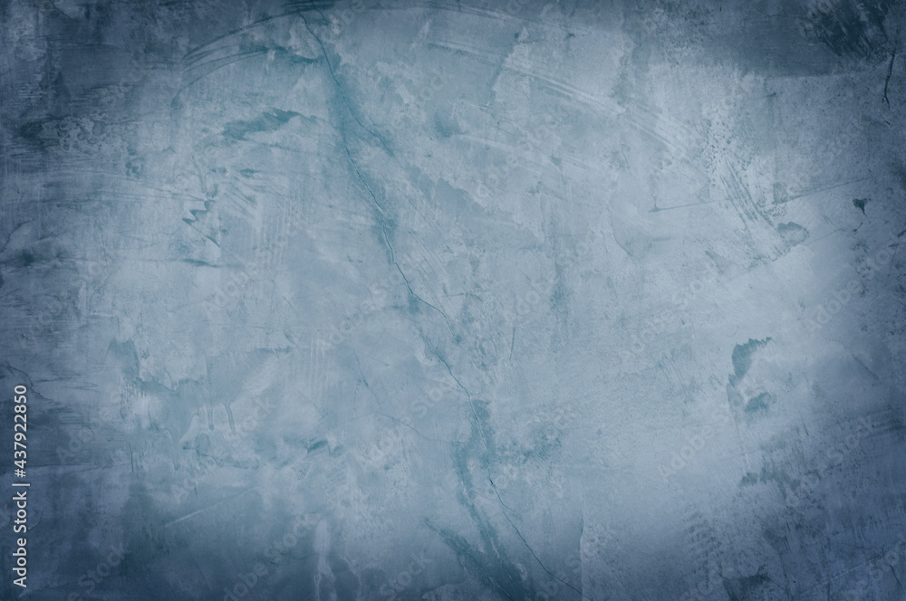 Fototapeta premium Blue Cement concrete wall texture abstract. Interior material construction blank for old backdrop building. Retro wallpaper grunge background.