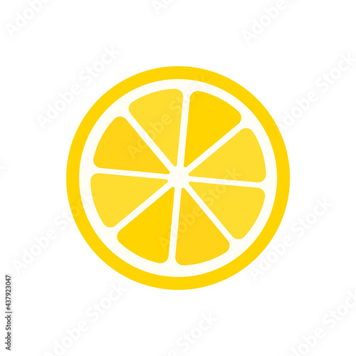 Sour yellow lemons. High vitamin C lemons are cut into slices for summer lemonade.