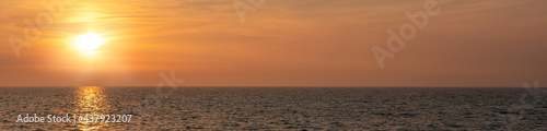 landscape of sunset over the sea 