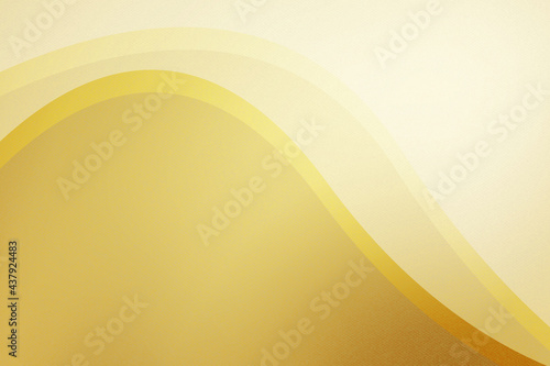 Gold background, Abstract wave on fabric texture. Vector illustration. Eps10