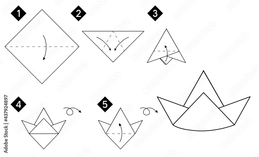 How to make paper pointed wizard or witch hat. Step by step black line monochrome DIY instructions. How to make paper pointed wizard or witch hat. Step by step black line monochrome DIY instructions.
