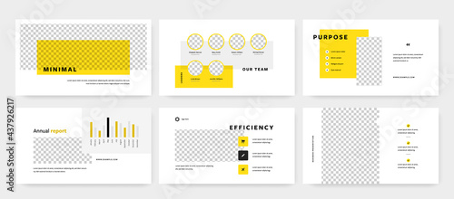 Minimal presentation design vector templates, multipurpose template for presentation slide, flyer, brochure cover, infographic report presentation.