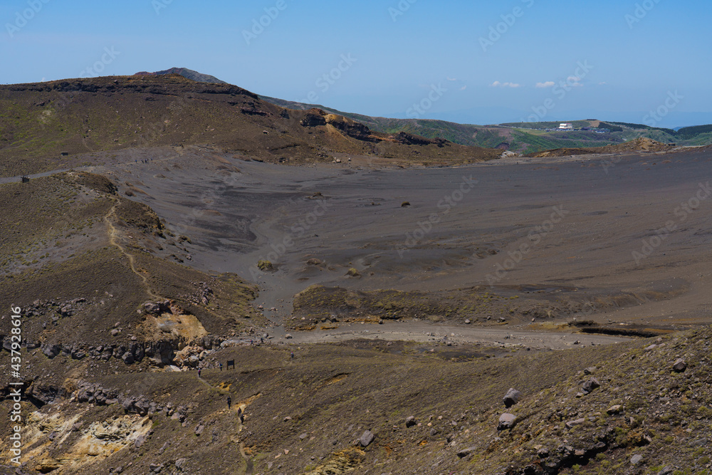 阿蘇山　中岳登山　皿山迂回ルート