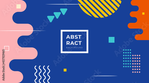 Funky 90s memphis background. Abstract hipster shapes and funky geometric patterns, 1980s pop backdrop vector illustration set. Background fashionable trendy, graphic creative geometric