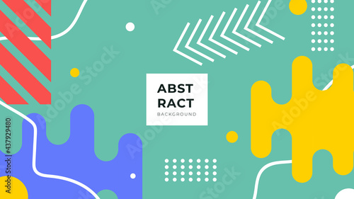 Funky 90s memphis background. Abstract hipster shapes and funky geometric patterns, 1980s pop backdrop vector illustration set. Background fashionable trendy, graphic creative geometric