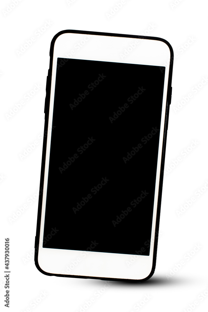 Mobile smart phone on white background technology, Cellphone mock up design Mobile smart phone on white background technology, Cellphone mock up design