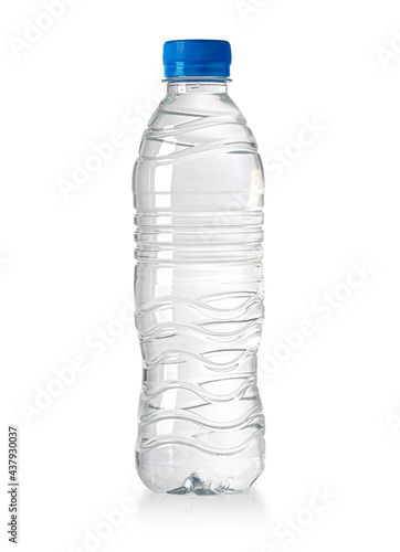 plastic water bottle isolated photo