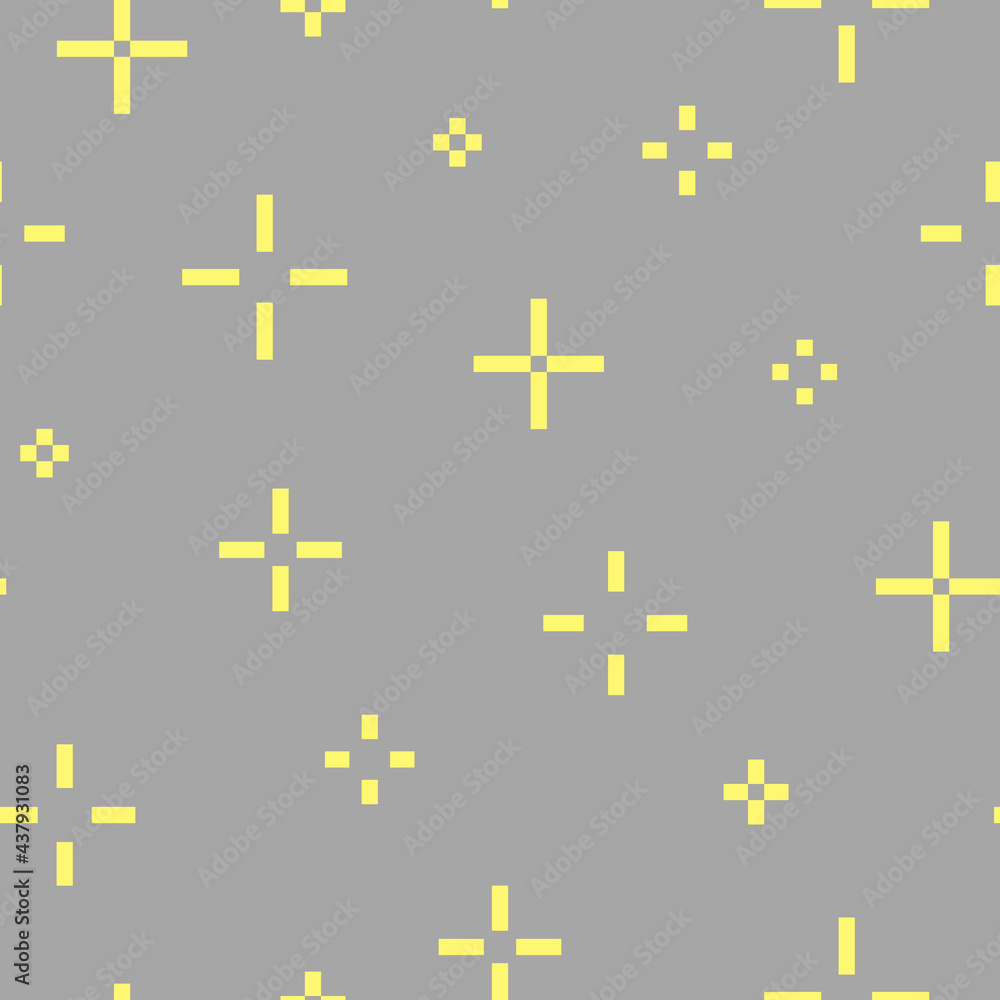Obraz premium Vector seamless minimalistic pattern with crosses. Decorative repeatable unusual background