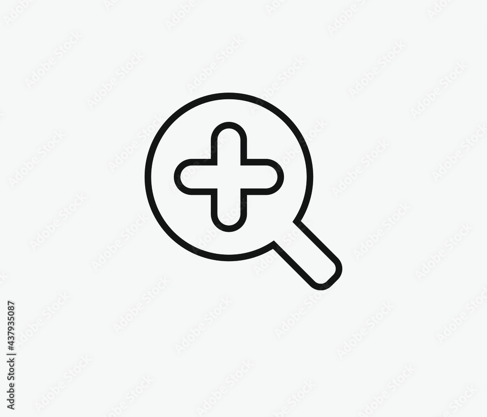 Magnification vector icon. Editable stroke. Symbol in Line Art Style for Design, Presentation, Website or Apps Elements, Logo. Pixel vector graphics - Vector Magnification vector icon. Editable stroke. Symbol in Line Art Style for Design, Presentation, Website or Apps Elements, Logo. Pixel vector graphics - Vector