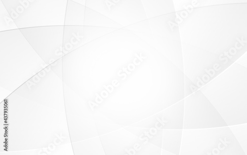 Abstract geometric white and gray curve line gradient Background. with space for concept design Technology and modern.