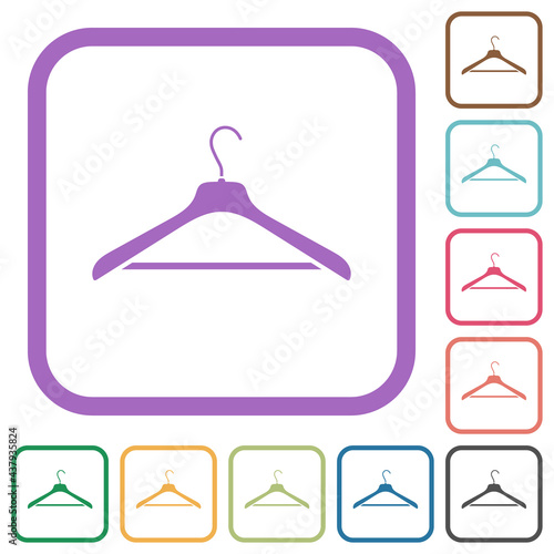 Clothes hanger simple icons