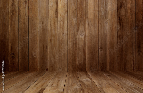 wooden floor and wall