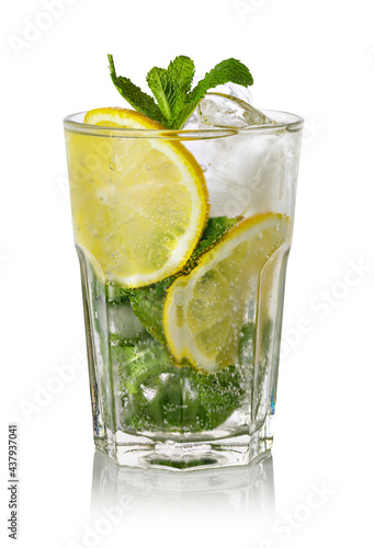 Glass of fresh lemonade © Gresei