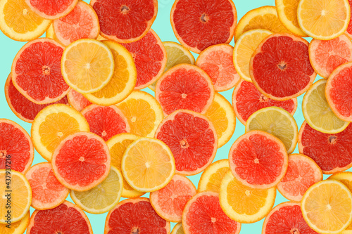 Healthy citrus slices