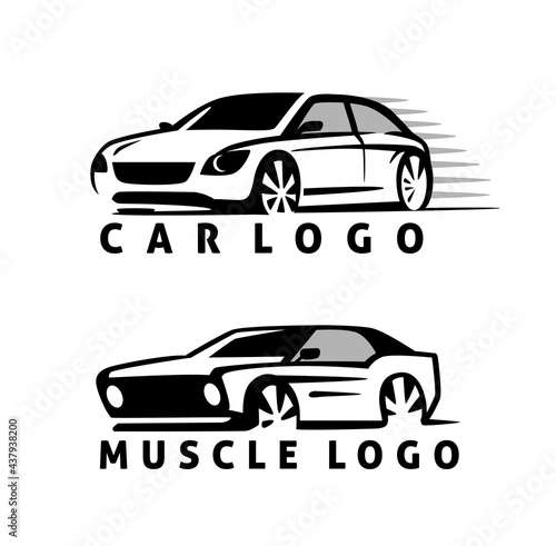 Vector auto logo. Sport car design concept