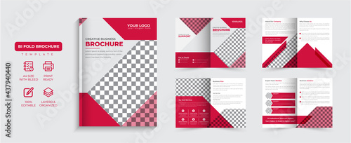 16 page vertical a4 brochure,corporate bifold brochure with cover,back and inside pages.minimal agency brochure template