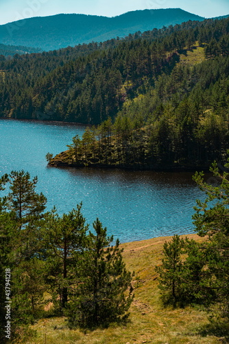 Ribnica lake at Zlatibor mountain in Serbia photo