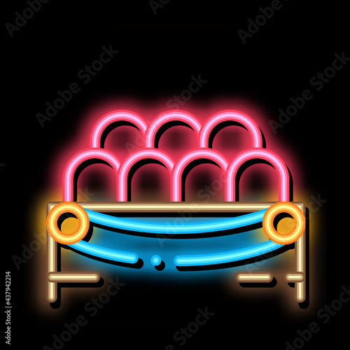 Lodge Spectators neon light sign vector. Glowing bright icon Lodge Spectators Sign. transparent symbol illustration