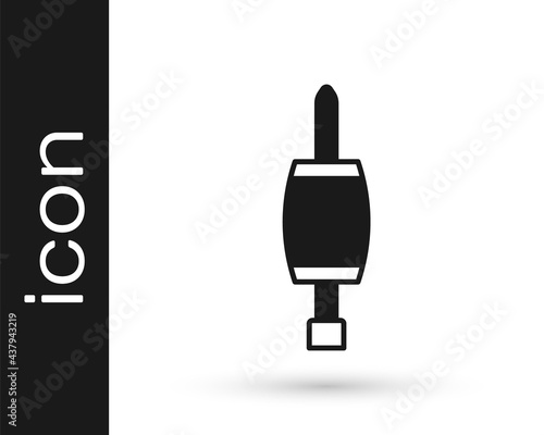 Black Screwdriver icon isolated on white background. Service tool symbol. Vector