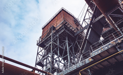 El Diabolo - Hütte hoch oben im Duisburg-Meiderich Emscher Landschaftspark-  Park Hüttenwerk - Stahlwerk, Zeche, Hochofen im Ruhrpott photo