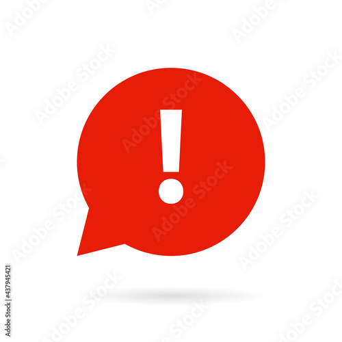High priority round icon. Clipart image isolated on white background