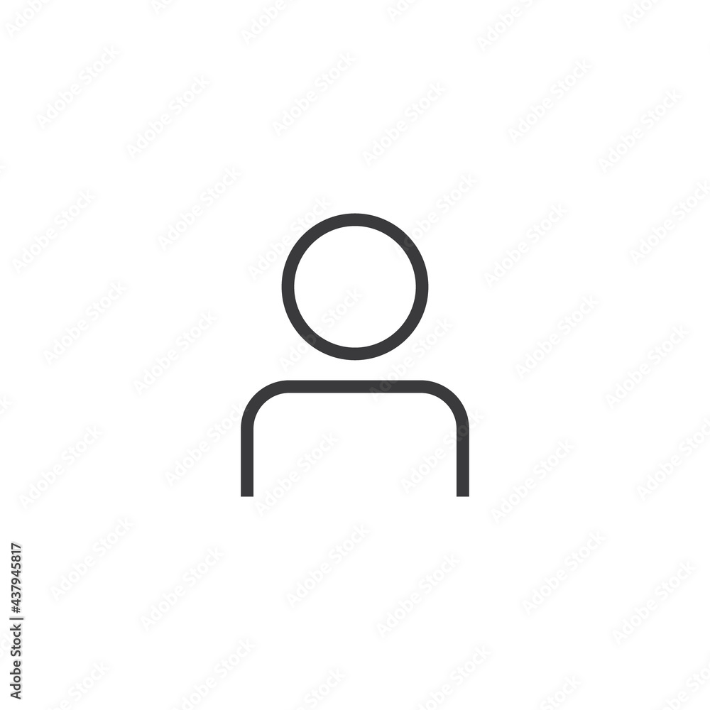 User icon. Human person symbol. Avatar login sign. User icon. Human person symbol. Avatar login sign.