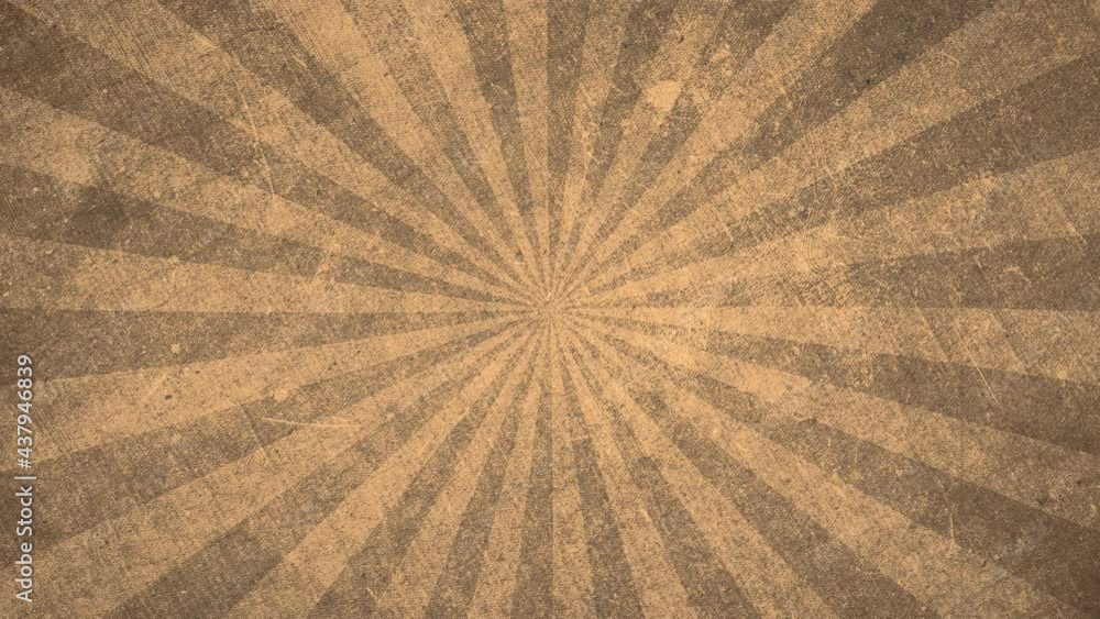 A rotating brown sepia grunge carnival circus style retro background with vintage film effects