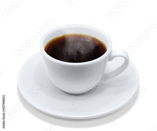 コーヒー 飲み物 イラスト 上から リアル ホット 湯気