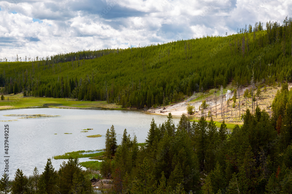Yellowstone National Park in Wyoming. Yellowstone National Park in Wyoming.