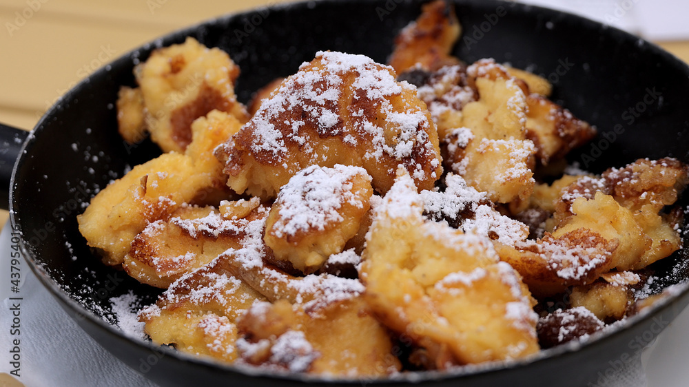 Bavarian dish called Kaiserschmarrn - city photography Bavarian dish called Kaiserschmarrn - city photography