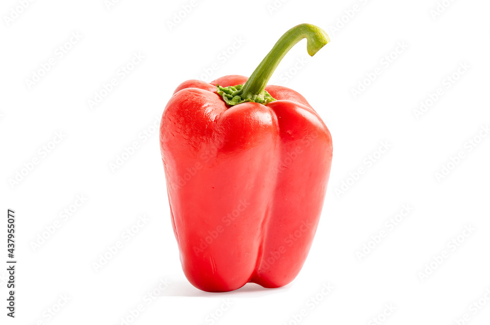 Red sweet pepper isolated on white background with clipping path. Red sweet pepper isolated on white background with clipping path.