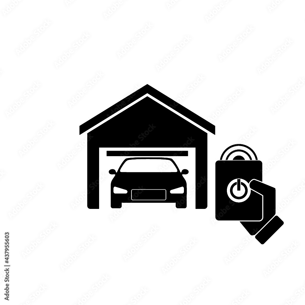 Garage Door icon isolated on white background Garage Door icon isolated on white background