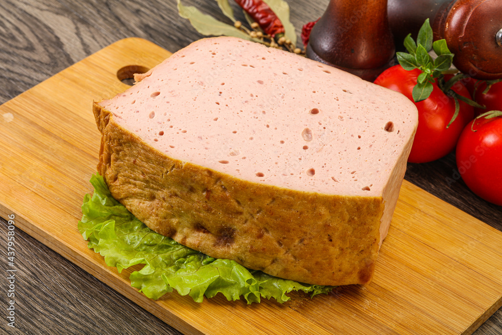 Homemade baked traditional meat loaf Homemade baked traditional meat loaf