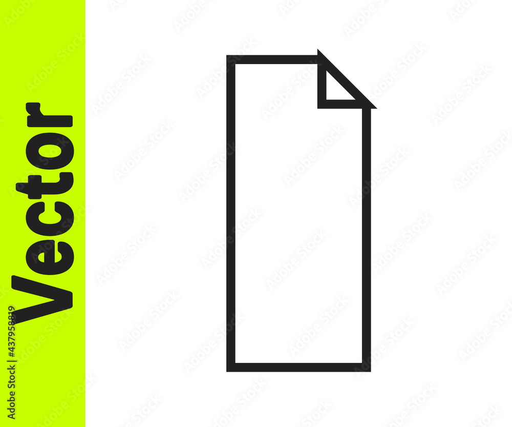 Black line Grip tape on a skateboard icon isolated on white background. Vector Black line Grip tape on a skateboard icon isolated on white background. Vector