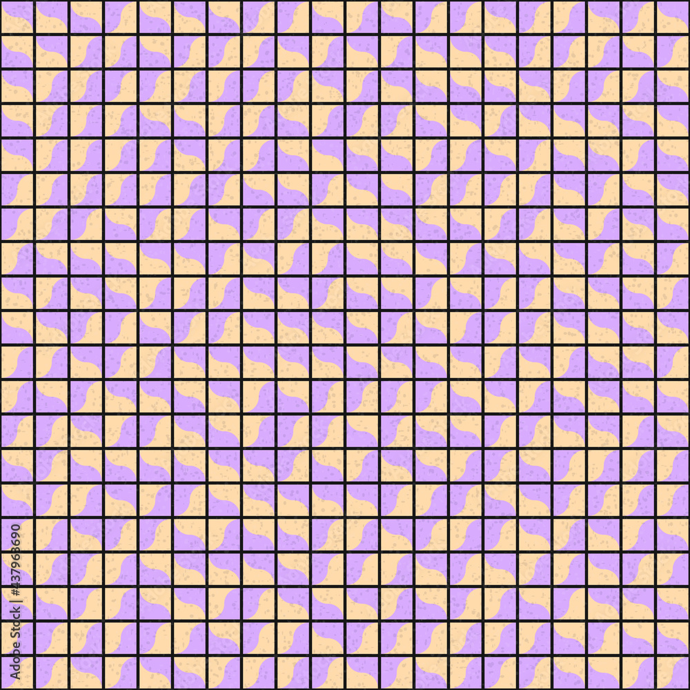 Fototapeta premium Abstract Geometric Pattern generative computational art illustration