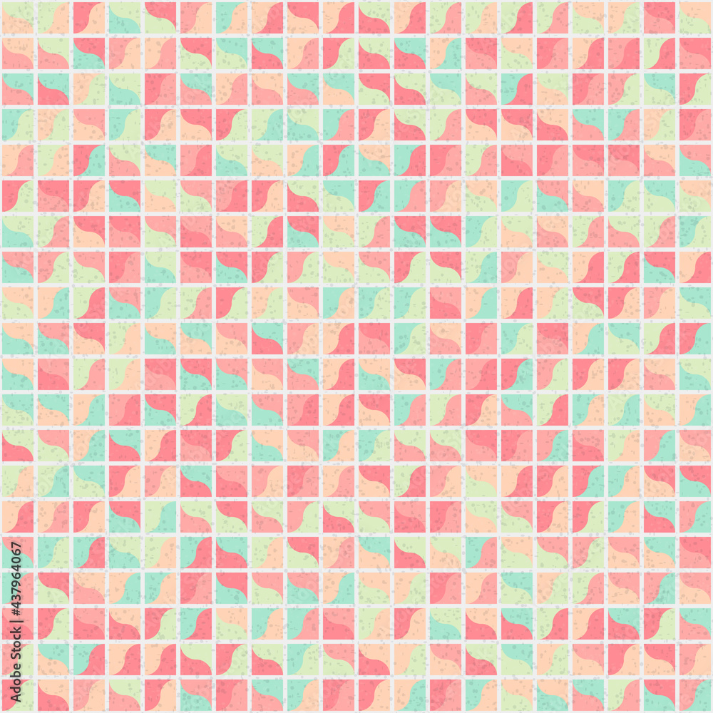 Fototapeta premium Abstract Geometric Pattern generative computational art illustration