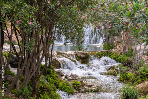 Fototapeta Naklejka Na Ścianę i Meble -  Water cascades in the Algar river, in Callosa d'en Sarrià, in Alicante (Spain).