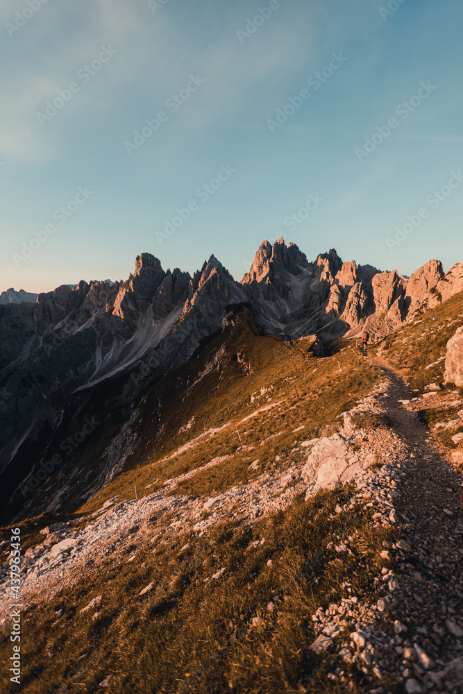 Hike in Dolomites travel landscape