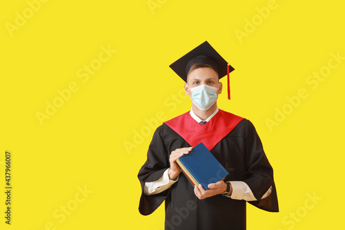 Male graduating student on ...