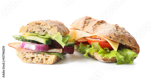 Fresh ciabatta sandwiches w...