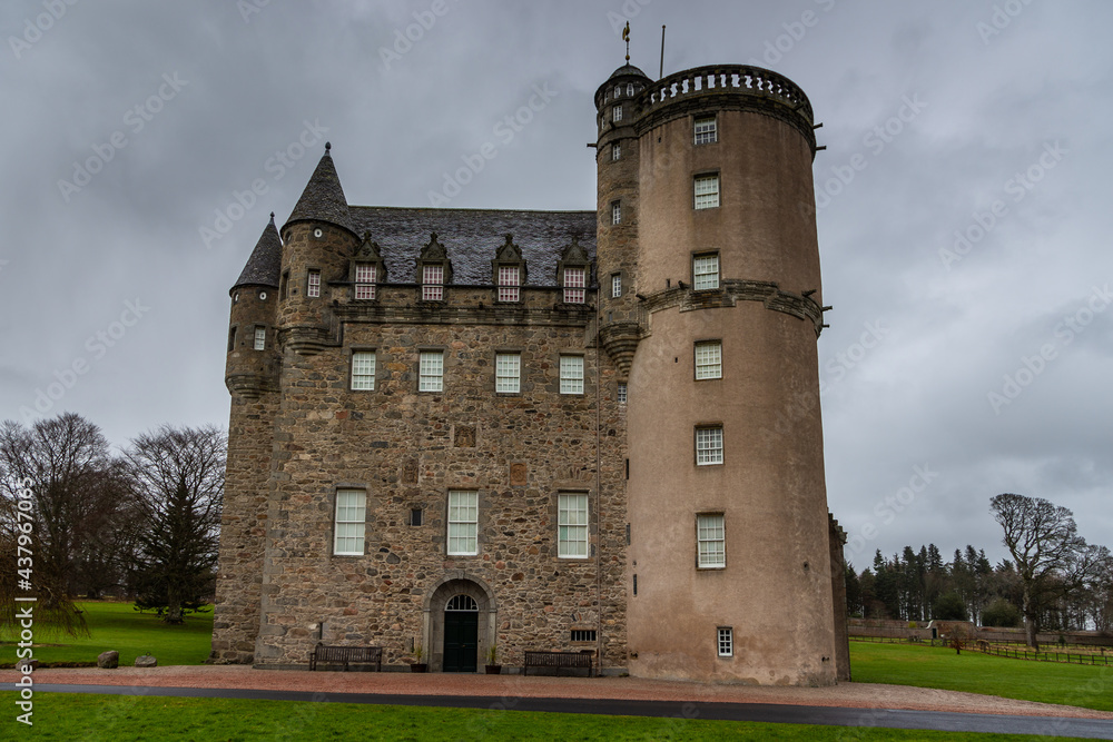 The Castle Fraser in Sauchen, Inverurie, Scotland, UK.