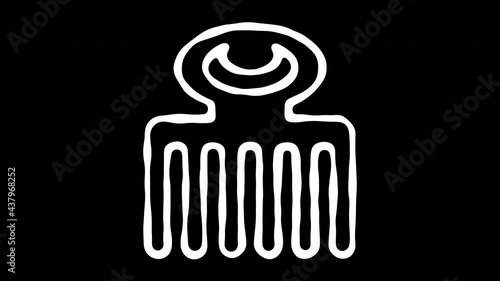 Duafe Adinkra Symbol