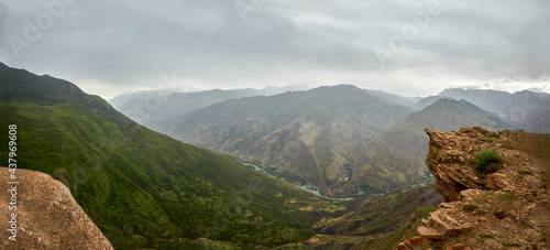 Traditional rural agriculture is the mountain terraces of Dagestan. Ethnic culture, manual labor