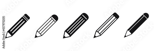 Pencil icon vector. photo