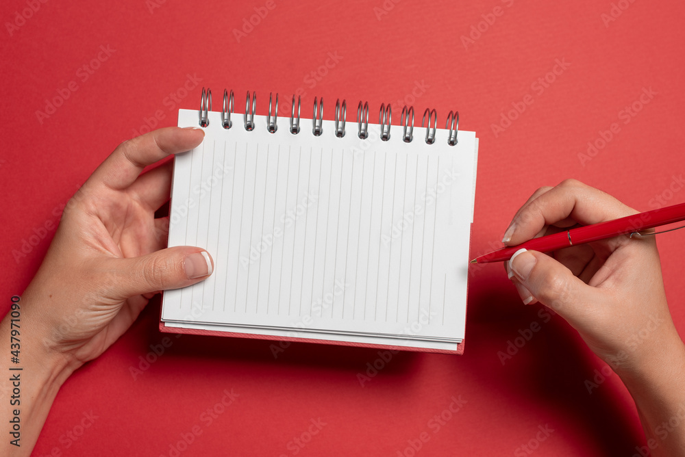 Writing New Ideas Telling Message Informations Taking Important Notes ...