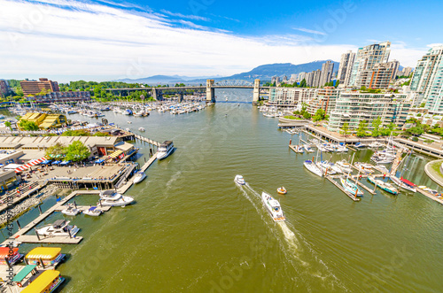 View from Granville bridge in Vancouver photo