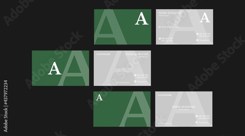 Modern, Luxury and elegant business design card